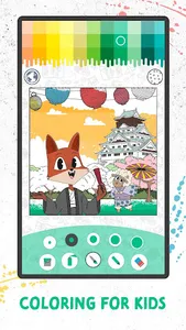 Coloring with Fox and Sheep screenshot 0