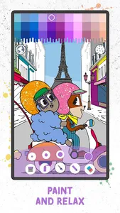 Coloring with Fox and Sheep screenshot 1