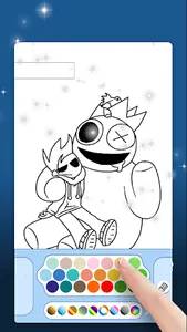 Fun Rainbow Friends Coloring screenshot 0