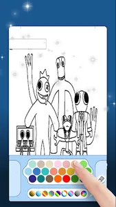Fun Rainbow Friends Coloring screenshot 1