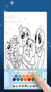 Fun Rainbow Friends Coloring screenshot 2