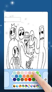 Fun Rainbow Friends Coloring screenshot 3
