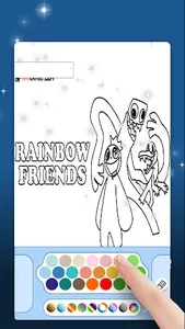 Fun Rainbow Friends Coloring screenshot 5