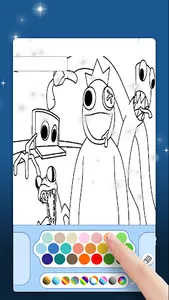 Fun Rainbow Friends Coloring screenshot 6