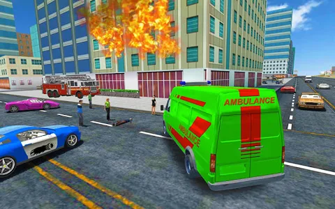 Ambulance Games Driving 3D screenshot 21