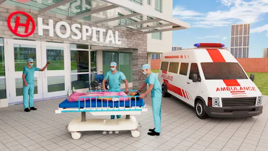 Ambulance Games Driving 3D screenshot 23