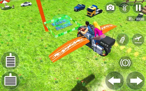 Flying Bike Game Motorcycle 3D screenshot 3