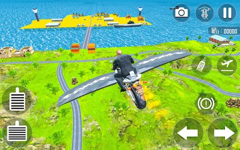 Flying Bike Game Motorcycle 3D screenshot 5