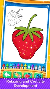 Fruits and Vegetable Coloring screenshot 0