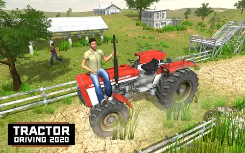 Village Tractor Driving Sim 3D screenshot 3