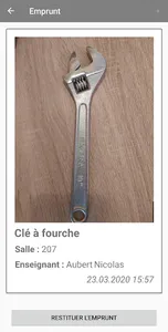Gestion des emprunts screenshot 2