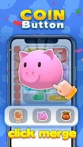 Coin Button:merge wood 2048 screenshot 2