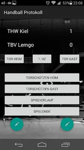 Handball Protokoll screenshot 1