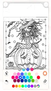 Spooky Halloween Coloring Book screenshot 1