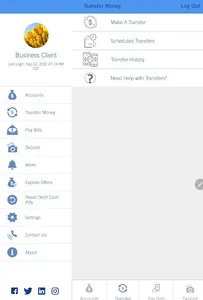 Hancock Whitney BIZ Tablet screenshot 2