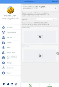 Hancock Whitney BIZ Tablet screenshot 4