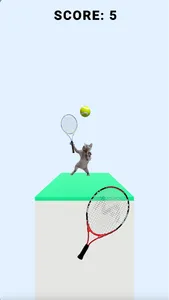 Cat Tennis : Meow Meow screenshot 1