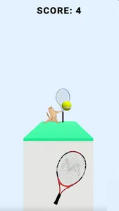 Cat Tennis : Meow Meow screenshot 4
