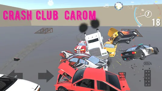 Crash Club Carom screenshot 1