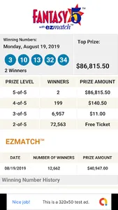 FL Lottery Results screenshot 2