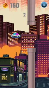 Robo Flappy Ship - Cop Fly 2D screenshot 0