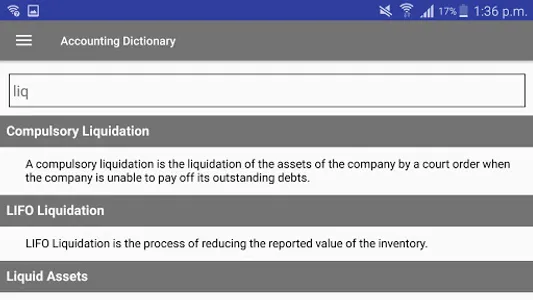 Accounting Dictionary screenshot 2