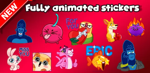 Funny Animated Sticker WAStick screenshot 0