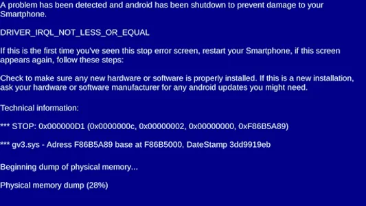 BSOD simulator screenshot 2