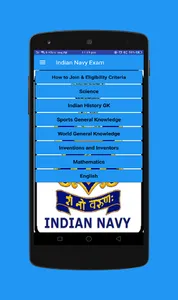 Indian Navy Exam screenshot 1