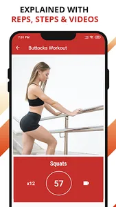 Buttocks workout, Hips workout screenshot 12