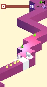 Chicken Run -3D ZigZag Game screenshot 3