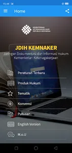 JDIH Kemnaker screenshot 1
