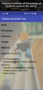 Citation Generator Lite screenshot 1
