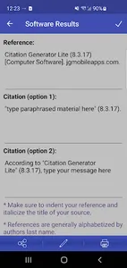 Citation Generator Lite screenshot 3