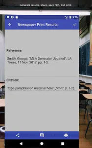 MLA Generator screenshot 1