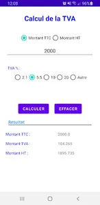 Calculatrice TVA screenshot 4