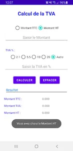 Calculatrice TVA screenshot 5