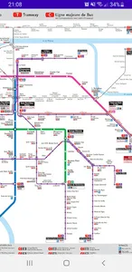 Carte Metro Lyon Plan screenshot 2