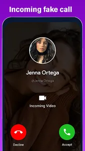 Jenna Ortega fake call video screenshot 5
