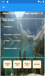 Hikers Tally screenshot 2