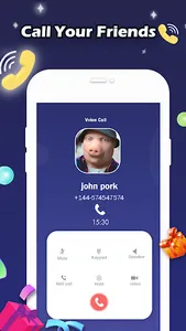 fake call video with John Pork screenshot 3