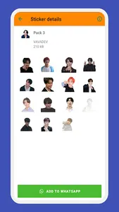 Jungkook WAStickerApps screenshot 0