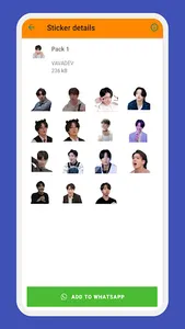 Jungkook WAStickerApps screenshot 9