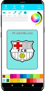 Coloring Football Logos screenshot 2