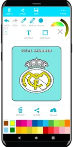Coloring Football Logos screenshot 22