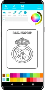 Coloring Football Logos screenshot 4