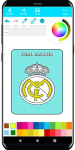 Coloring Football Logos screenshot 5