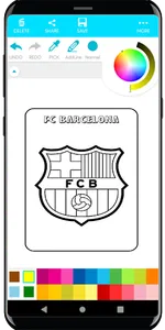 Coloring Football Logos screenshot 9