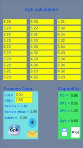 Cpk Analysis screenshot 3