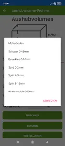 Rechner GaLa-  und Tiefbau screenshot 2